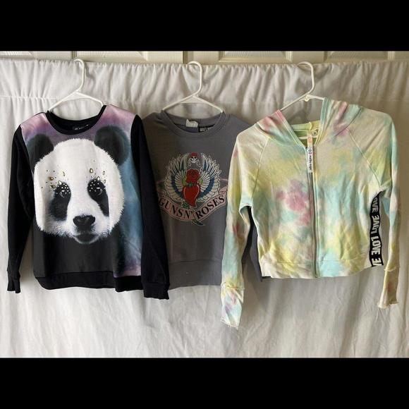 Other - Lot of 3 Girls Sweatshirts Malibu Sugar etc - size 10-12 Value $135